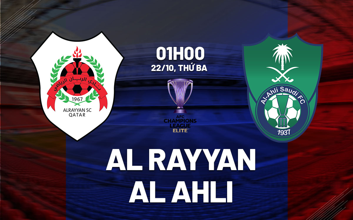 nhan dinh bong da du doan Al Rayyan vs Al Ahli cup c1 chau a afc champions league elite hom nay