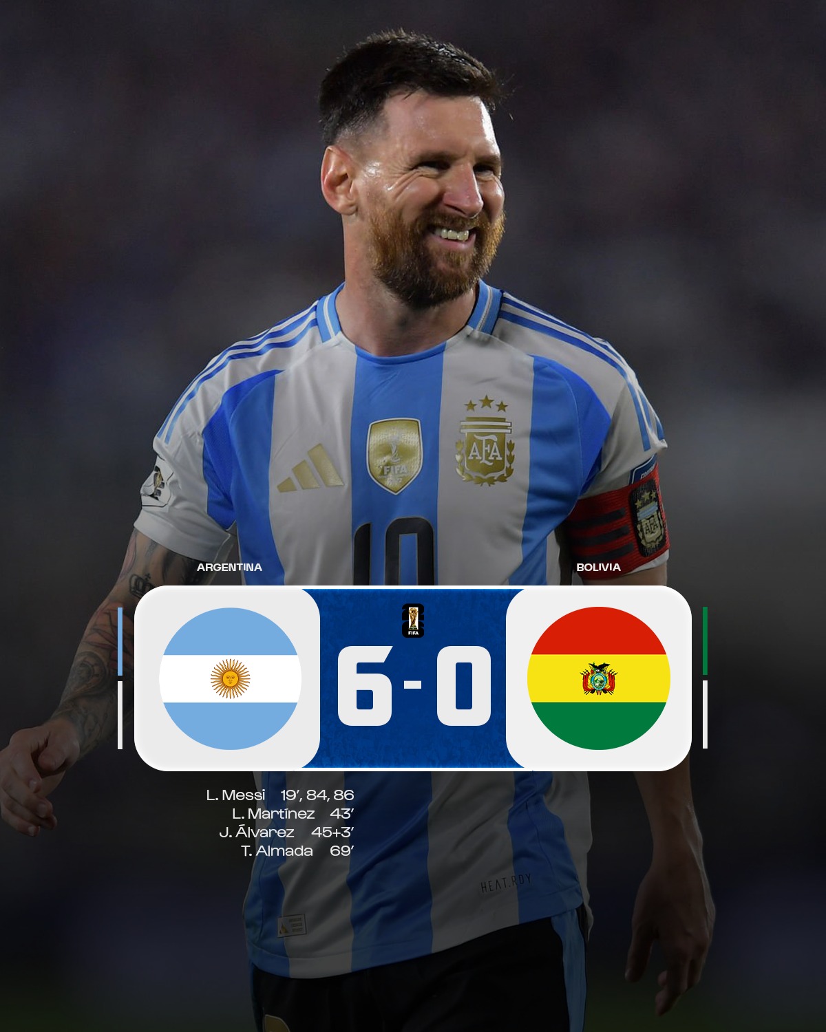 Messi thi đấu bùng nổ, Argentina thắng đậm Bolivia 6-0 1 Messi thi đấu bùng nổ, Argentina thắng đậm Bolivia 6-0 1