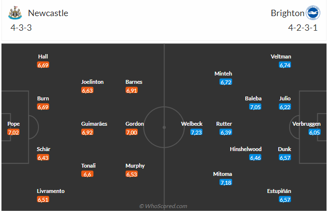Trận Newcastle vs Brighton Một Cuộc Đối Đầu Hứa Hẹn Nhiều Bàn Thắng