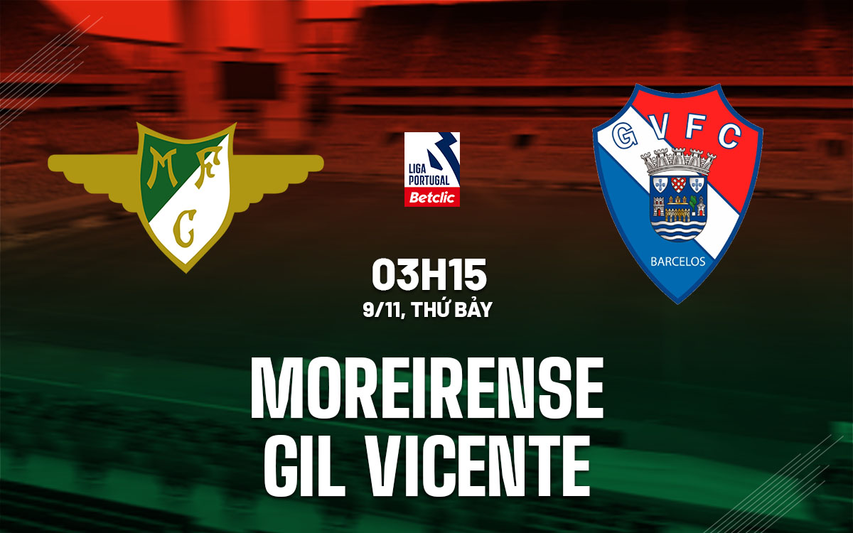 nhan dinh bong da du doan Moreirense vs Gil Vicente vdqg bo dao nha hom nay