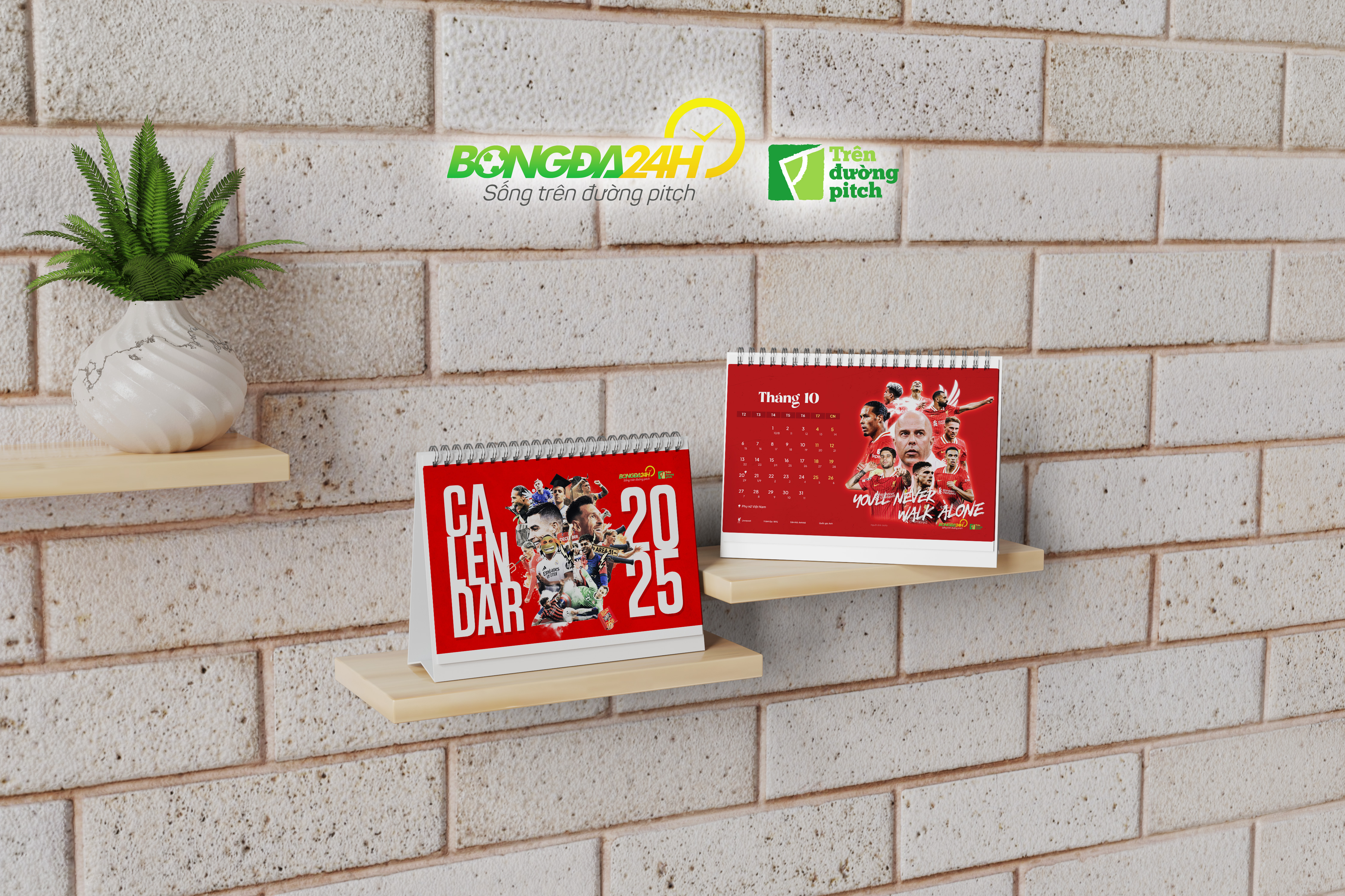 Lịch để bàn 2025 Phiên bản dành riêng cho fan bóng đá! 2