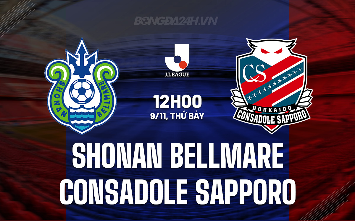 Shonan Bellmare và Consadole Sapporo đối đầu trong trận chiến trụ hạng