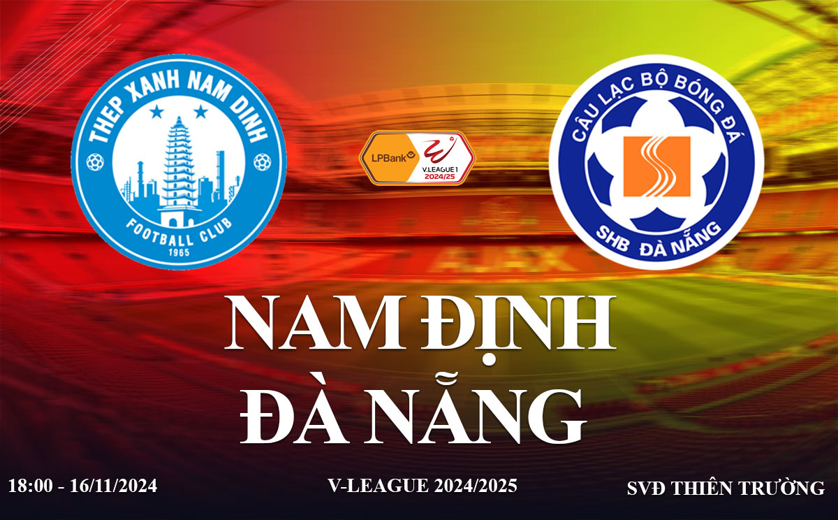 Link xem truc tiep Nam dinh vs da Nang (V-League 2024/25)