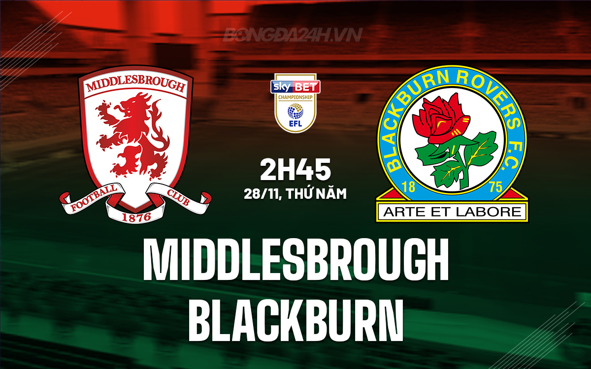 Middlesbrough vs Blackburn Middlesbrough vs Blackburn