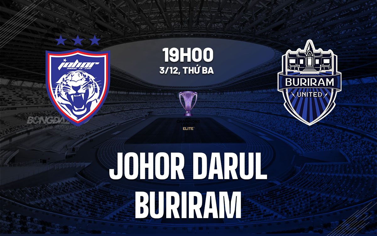 nhan dinh bong da du doan Johor Darul vs Buriram cup c1 afc champions league elite hom nay