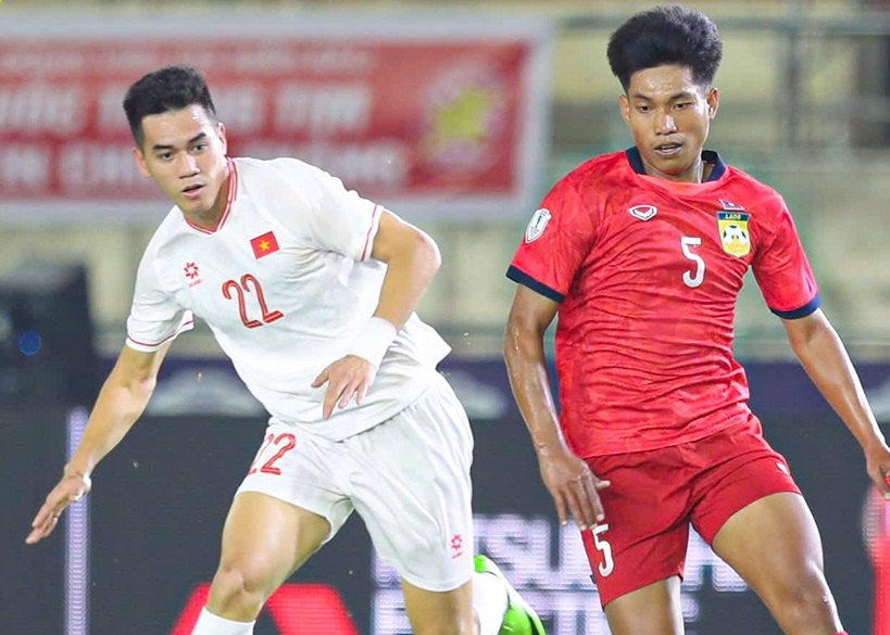 Tiến Linh ấn tượng với màn thể hiện của Lào trong trận gặp Việt Nam 1