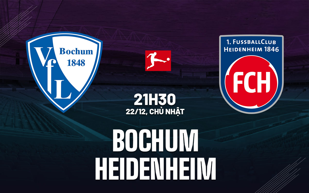 nhan dinh bong da du doan Bochum vs Heidenheim vdqg duc bundesliga hom nay