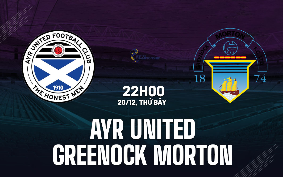 nhan dinh bong da du doan Ayr United vs Greenock Morton hang 2 scotland hom nay