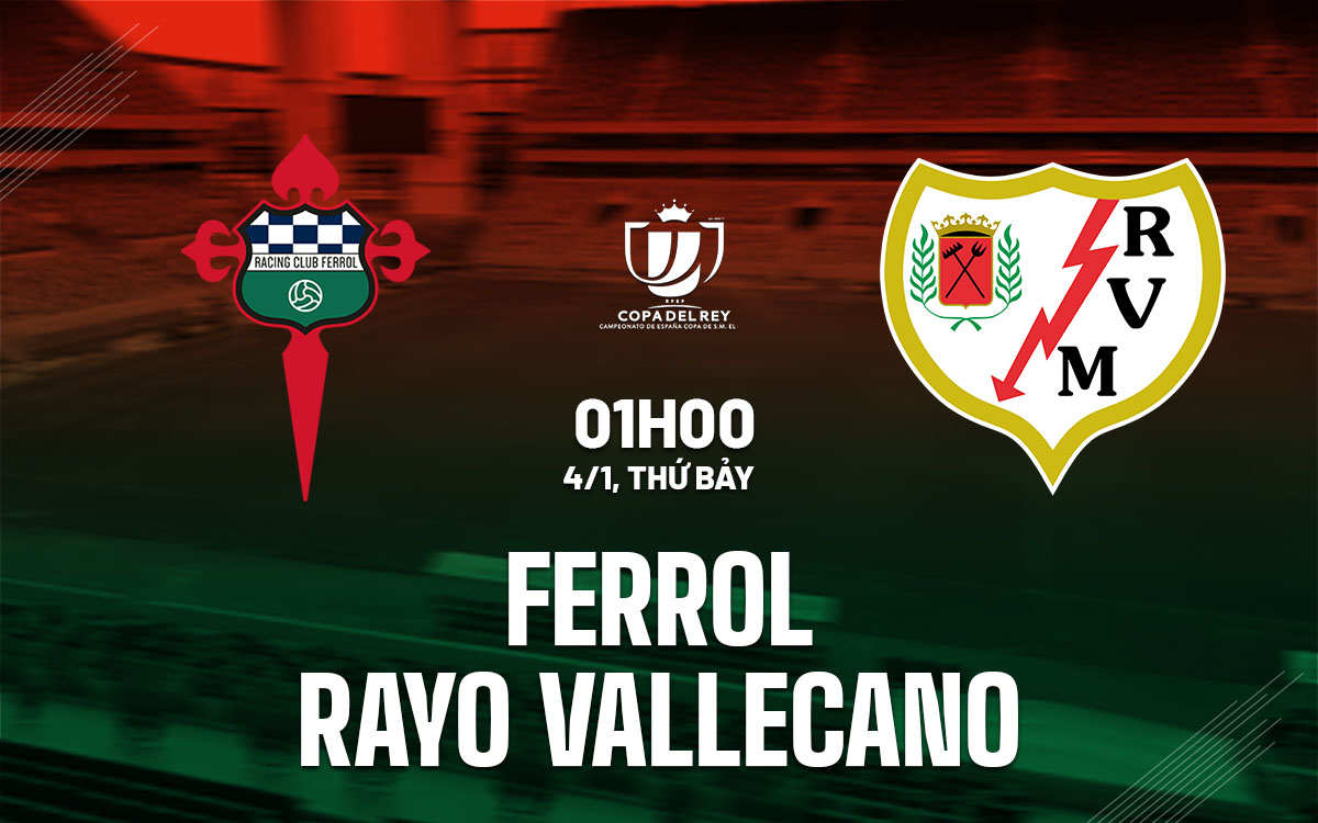 nhan dinh bong da du doan Ferrol vs Rayo Vallecano cup nha vua tay ban nha copa del rey hom nay