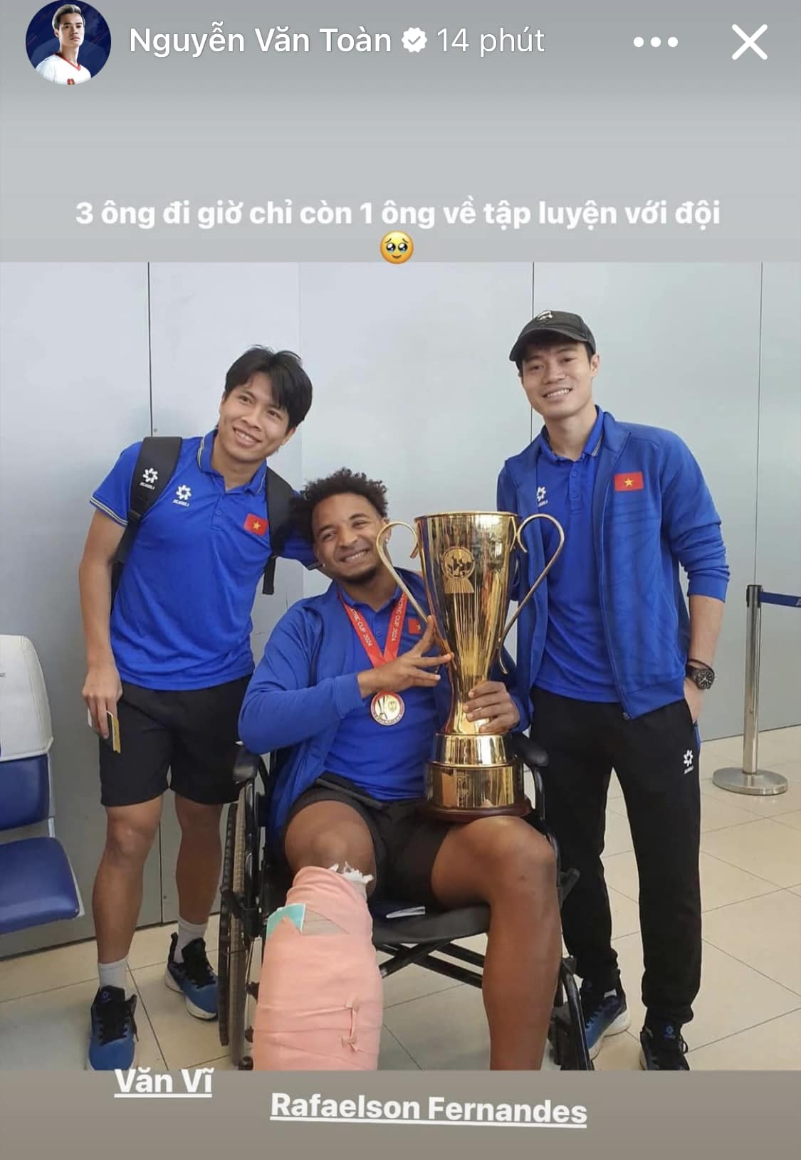 Chia sẻ cười ra nước mắt của Văn Toàn 1