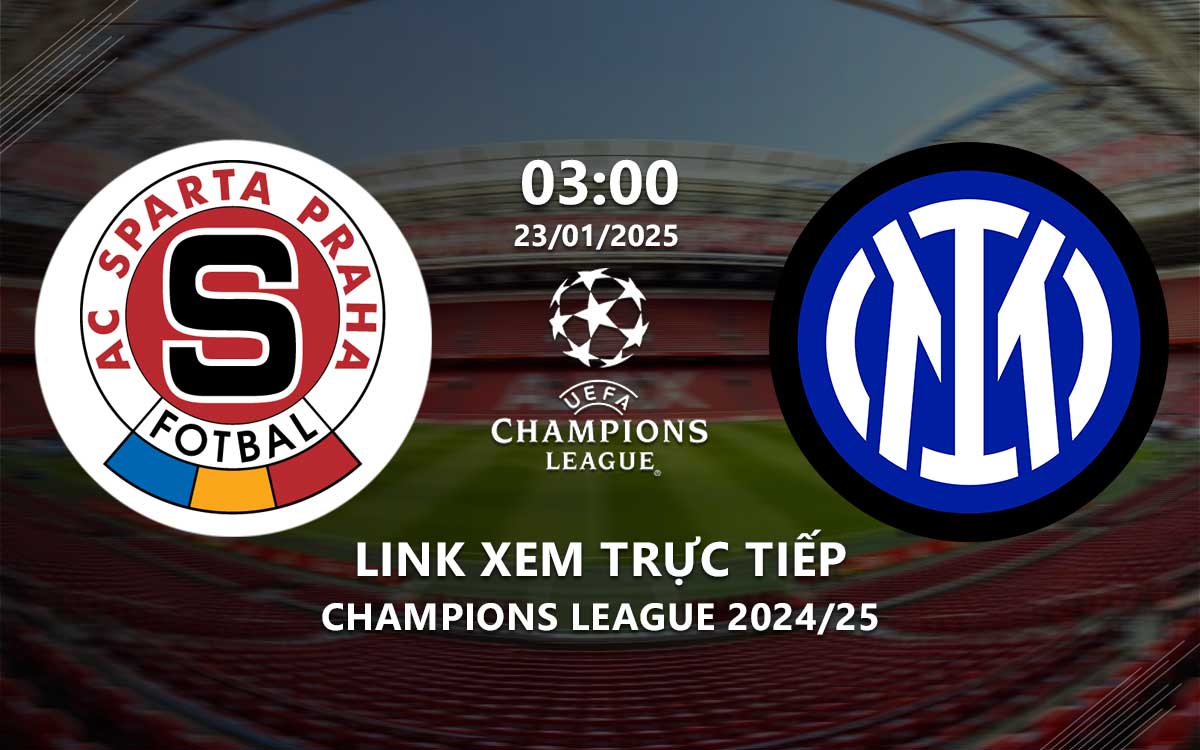 Link xem trực tiếp Sparta Prague vs Inter Milan (Cúp C1 2024/25) Link xem truc tiep Sparta Prague vs Inter Milan (Cup C1 2024/25)