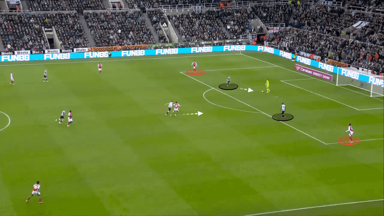 Bài vở pressing của Eddie Howe Không lối thoát cho Arsenal! 19