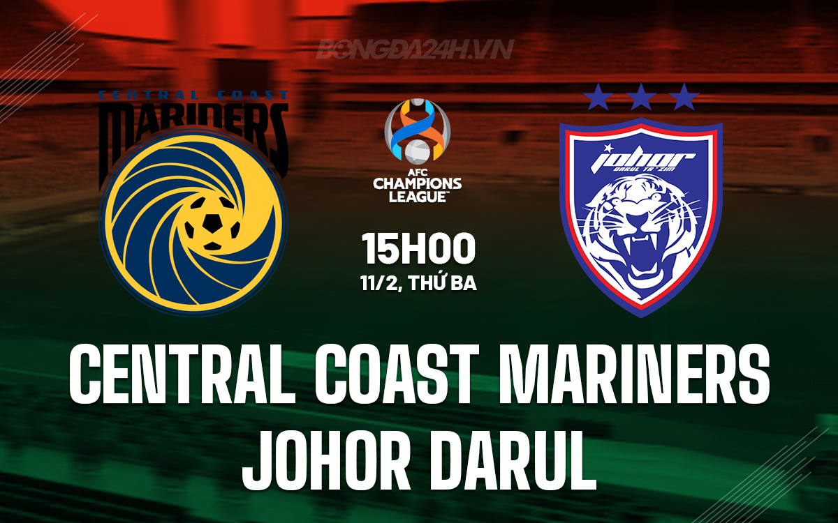Central Coast Mariners vs Johor Darul