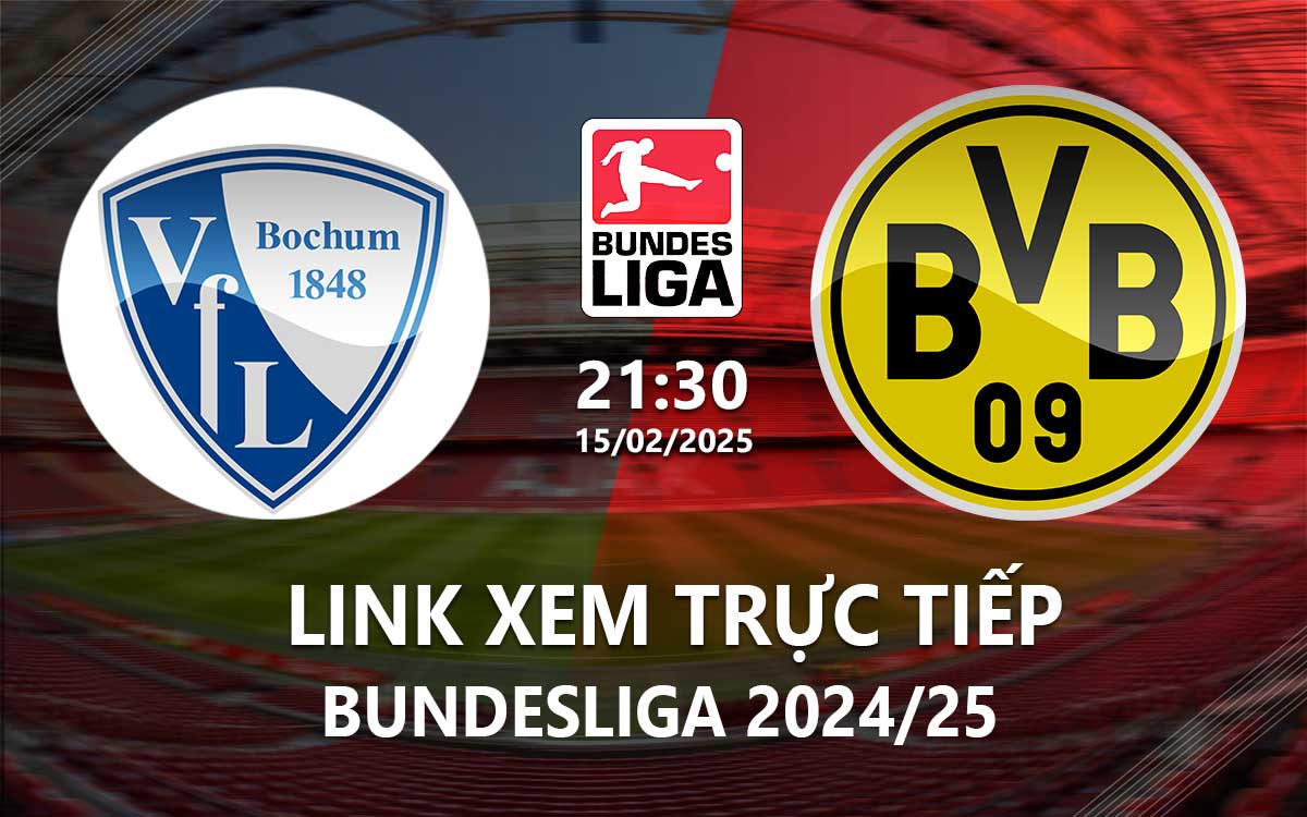 Link xem truc tiep Bochum vs Dortmund (Bundesliga 2024/25)