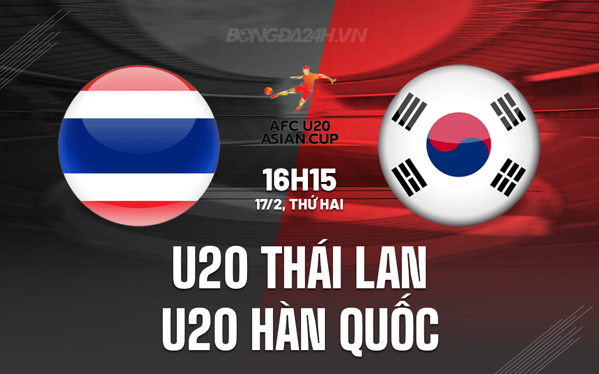 U20 Thai Lan vs U20 Han Quoc