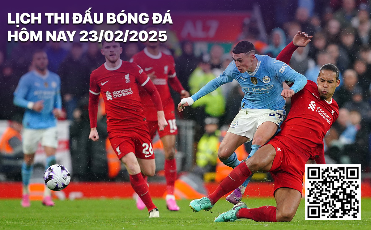 Lich thi dau bong da hom nay 23/2/2025