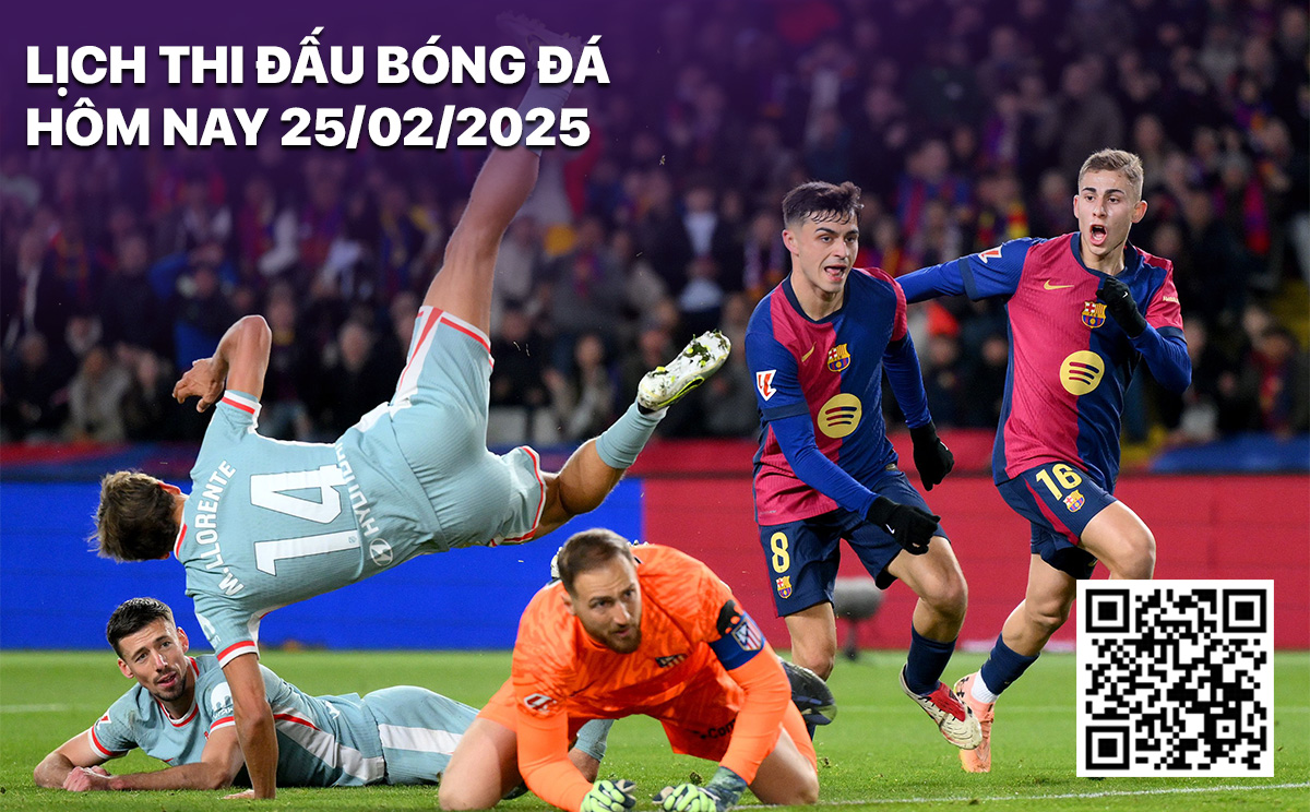 Lich thi dau bong da hom nay 25/2/2025