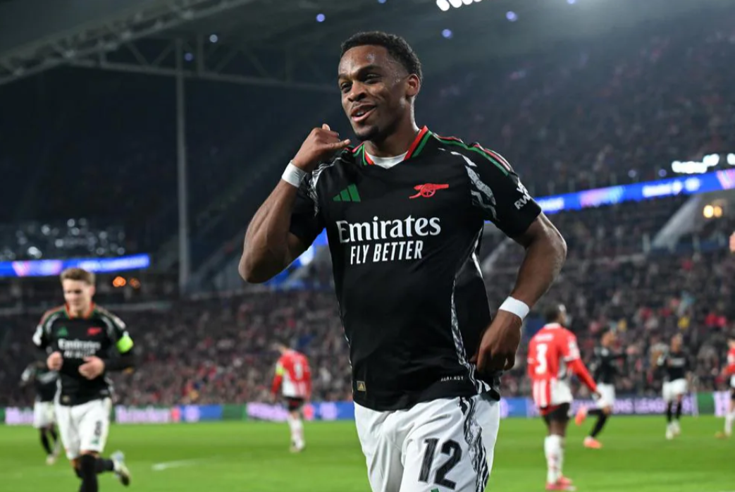 Thắng PSV 7-1, Arsenal đặt một chân vào tứ kết Champions League 202425 3