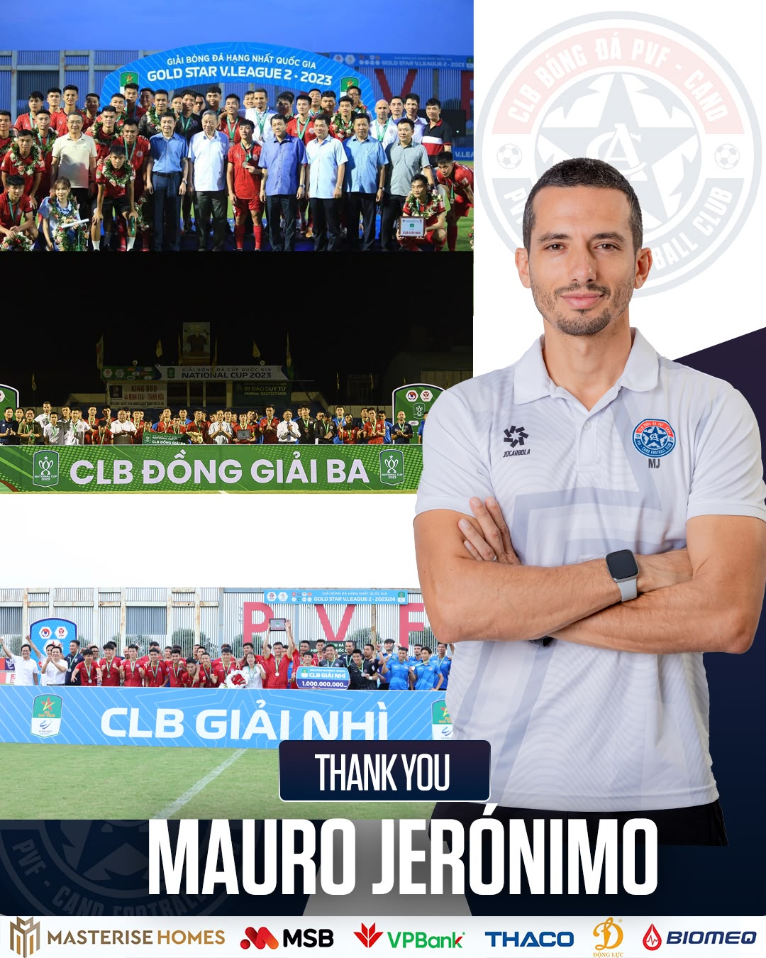 CLB giải hạng Nhất gửi lời chia tay thầy Bồ Đào Nha 1