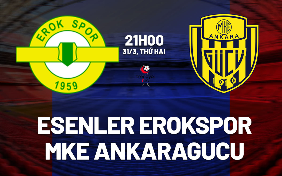 nhan dinh bong da du doan Esenler Erokspor vs MKE Ankaragucu hang 2 tho nhi ky hom nay