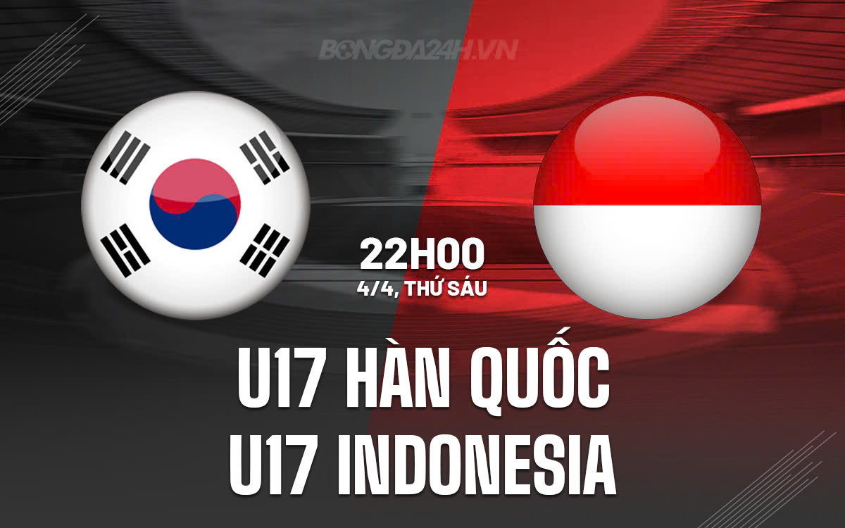 U17 Han Quoc vs U17 Indonesia