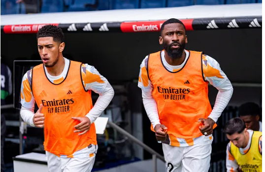 Jude Bellingham va Antonio Rudiger xo xat truoc tran gap Arsenal