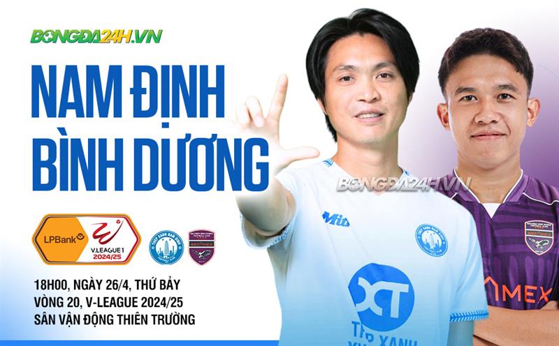 Nhận định Nam Định vs Bình Dương vòng 20 V-League Nhan dinh Nam dinh vs Binh Duong vong 20 V-League