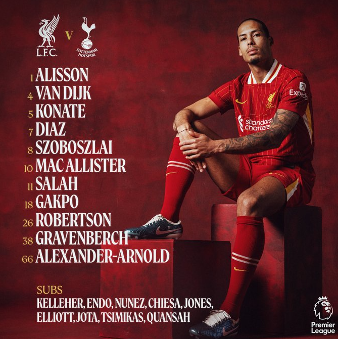 Hạ Tottenham 5-1, Liverpool vô địch Ngoại hạng Anh 202425 sớm trước 4 vòng đấu 2