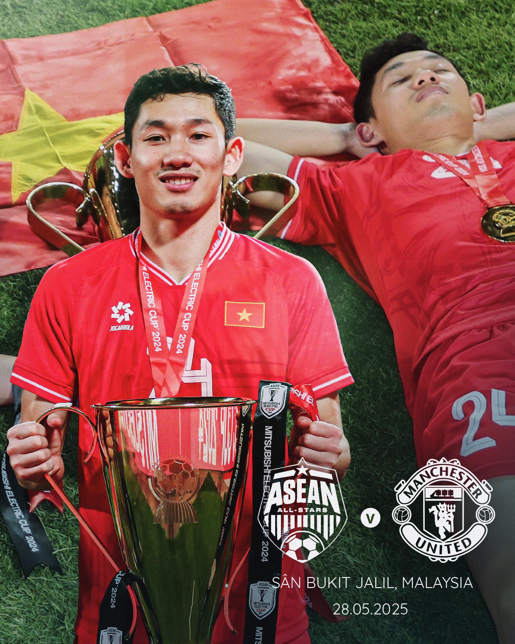 HLV Kim Sang Sik gọi tuyển thủ Việt Nam thứ 4 vào đội hình ASEAN All-Stars đầu MU 1