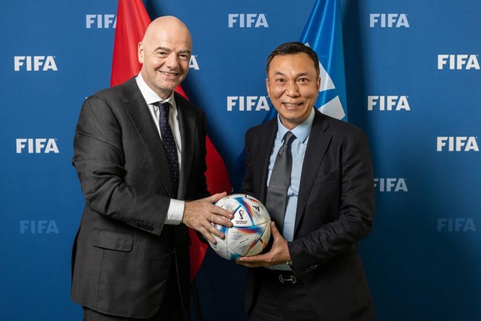 Chu tich FIFA gui loi chuc dac biet toi bong da dong Nam a