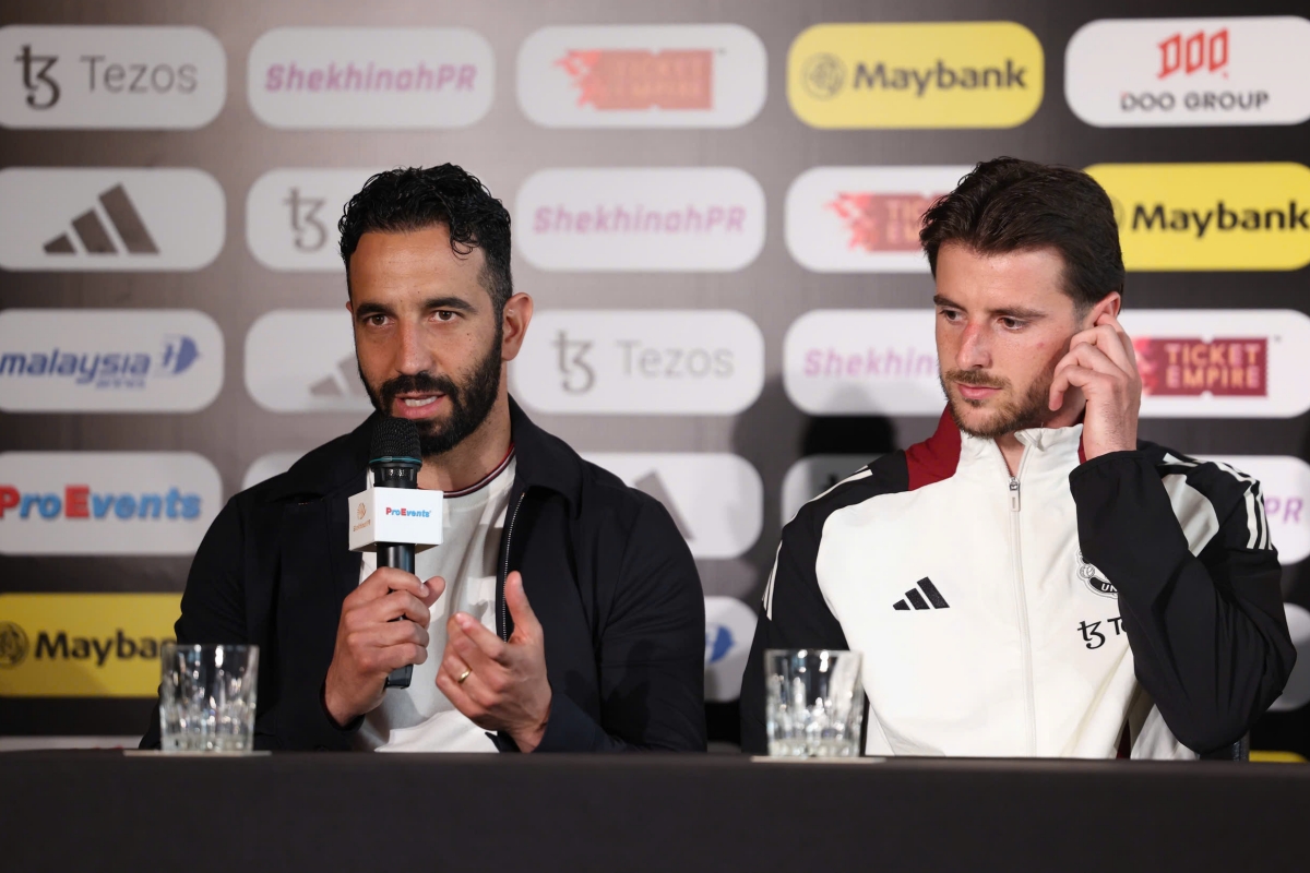 Ruben Amorim chia sẻ trước trận gặp ĐT Những ngôi sao Đông Nam Á. Ảnh: KA Ruben Amorim chia se truoc tran gap dT Nhung ngoi sao dong Nam a. anh: KA