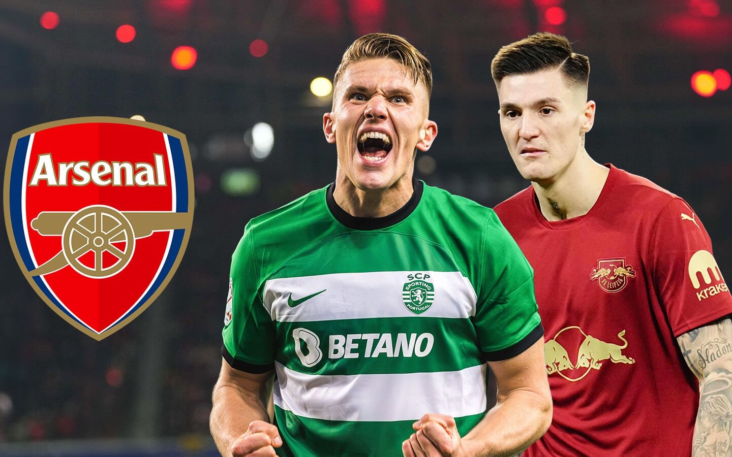 Viktor-Gyokeres-Benjamin-Sesko-Arsenal Viktor-Gyokeres-Benjamin-Sesko-Arsenal
