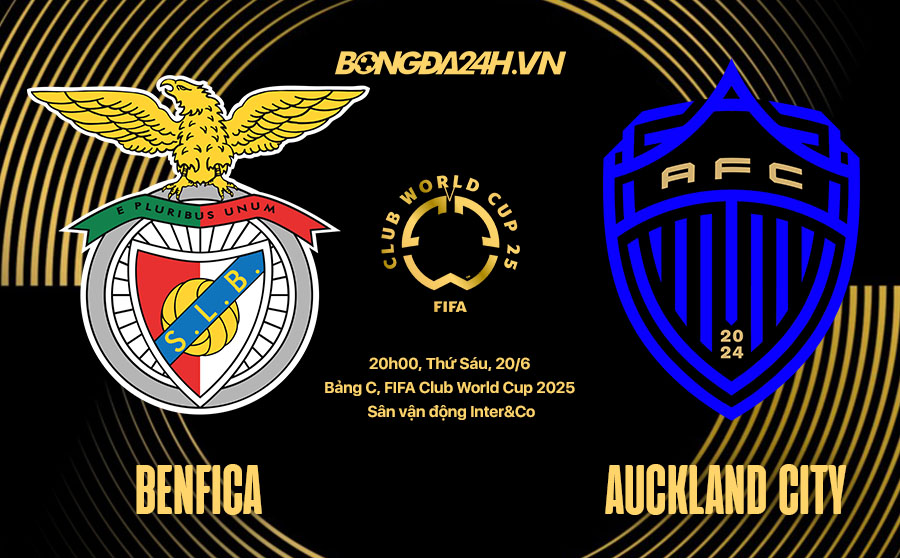 nhan dinh bong da du doan Benfica vs Auckland City fifa club world cup hom nay