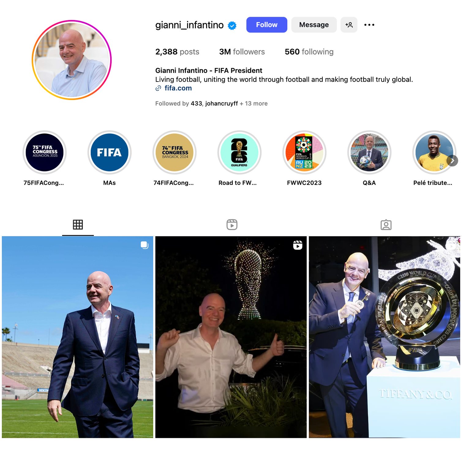 Những câu chuyện đằng sau chủ tịch FIFA - Gianni Infantino 1