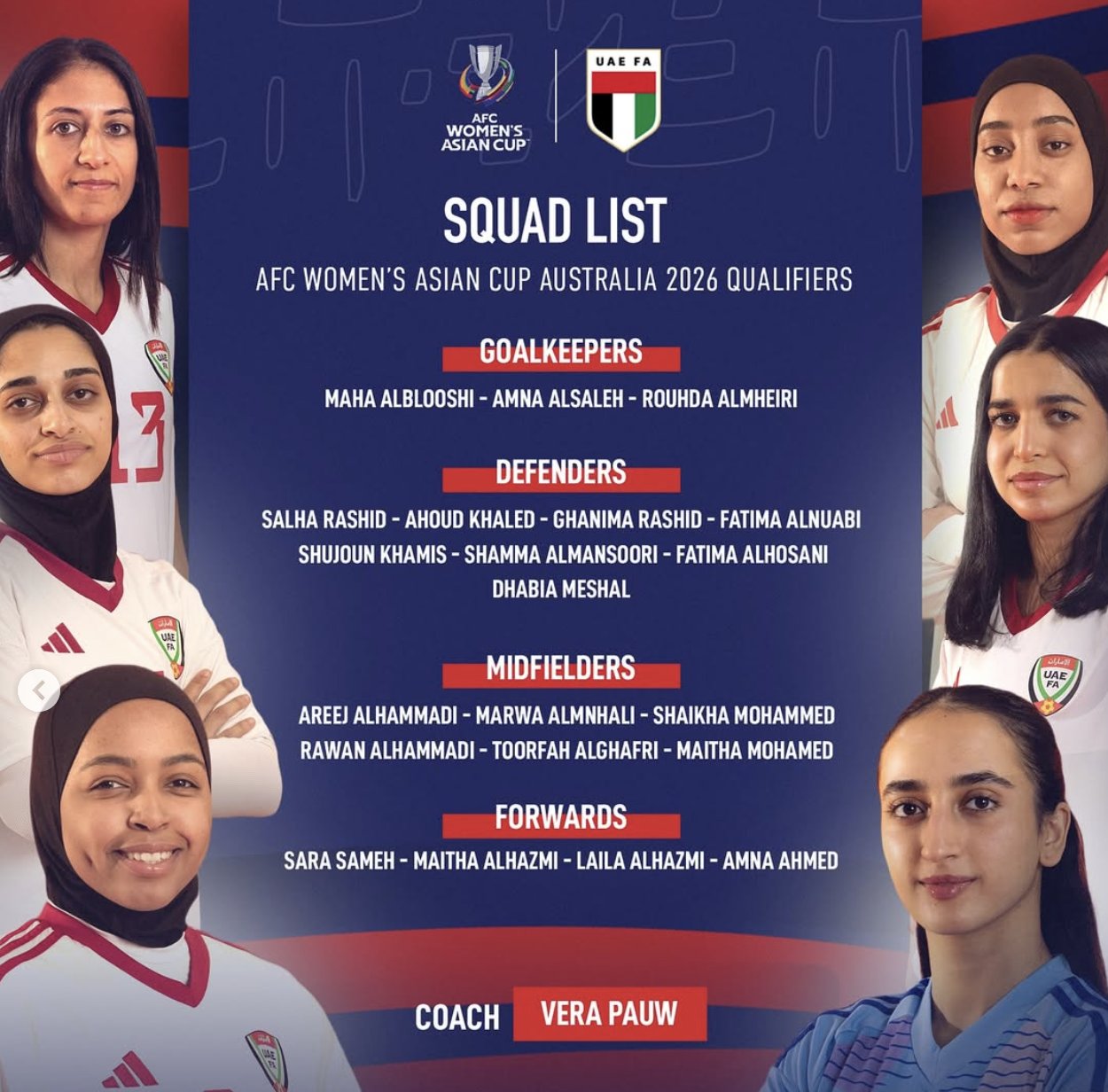 ĐT nữ UAE bất ngờ loại 4 cầu thủ nhập tịch 2 ĐT nữ UAE bất ngờ loại 4 cầu thủ nhập tịch 2