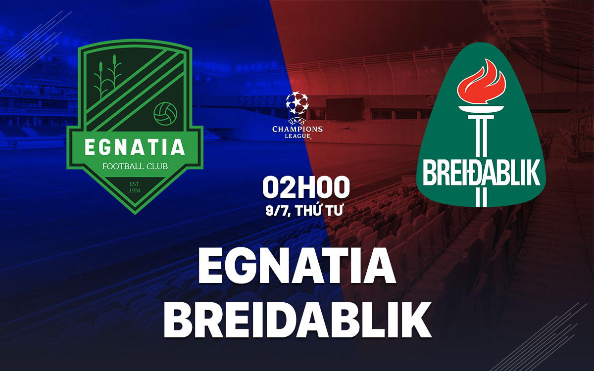 nhan dinh bong da du doan Egnatia vs Breidablik cup c1 uefa champions league hom nay