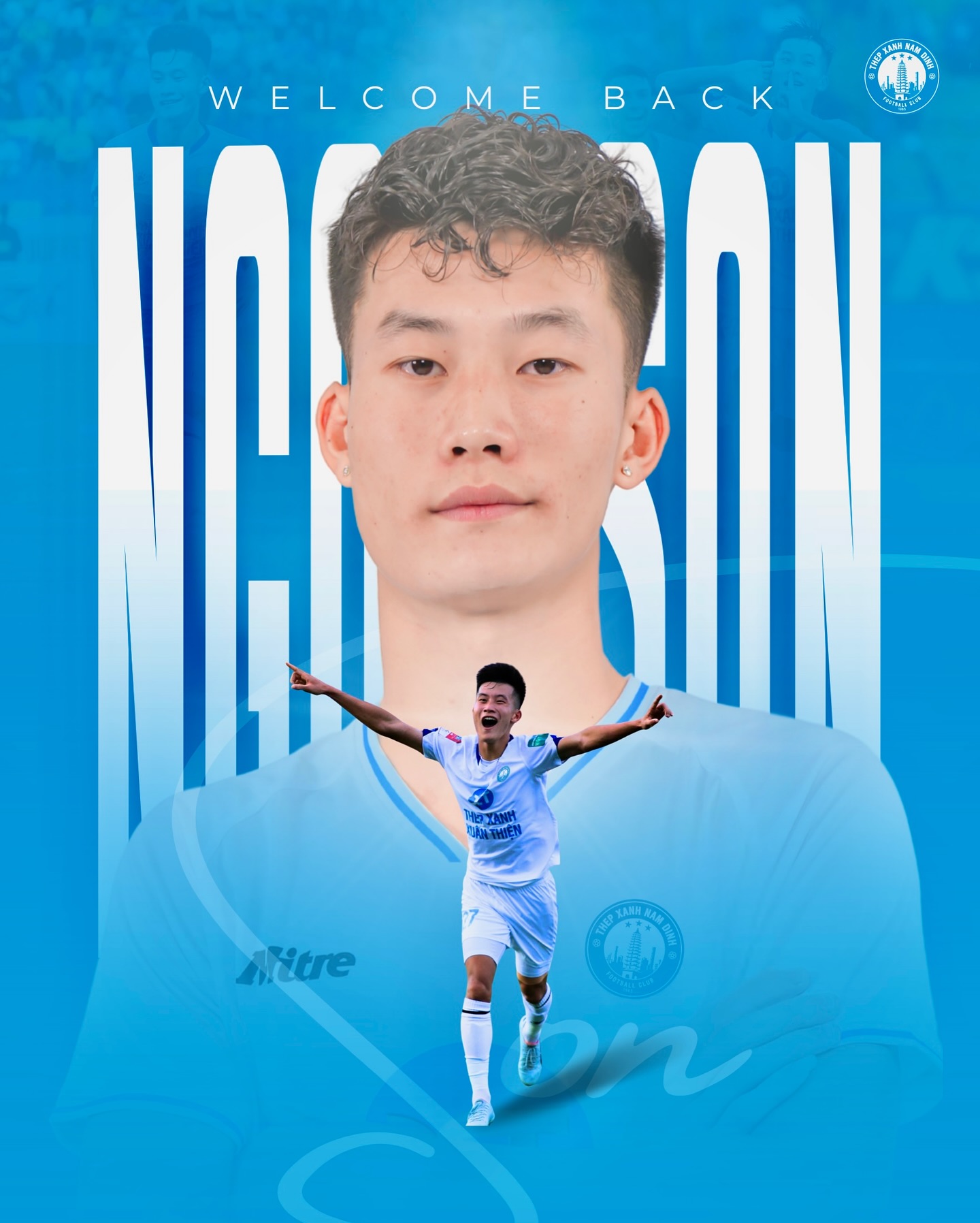 CLB Nam Định tái hợp tiền vệ trẻ tài năng 1 CLB Nam Định tái hợp tiền vệ trẻ tài năng 1