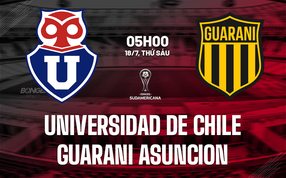 nhan dinh bong da du doan Universidad de Chile vs Guarani Asuncion copa sudamericana hom nay