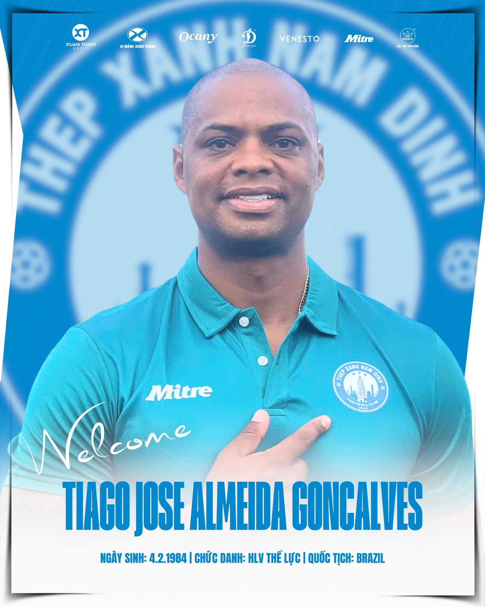 Thép Xanh Nam Định ra mắt HLV người Brazil trước thềm mùa giải mới 1