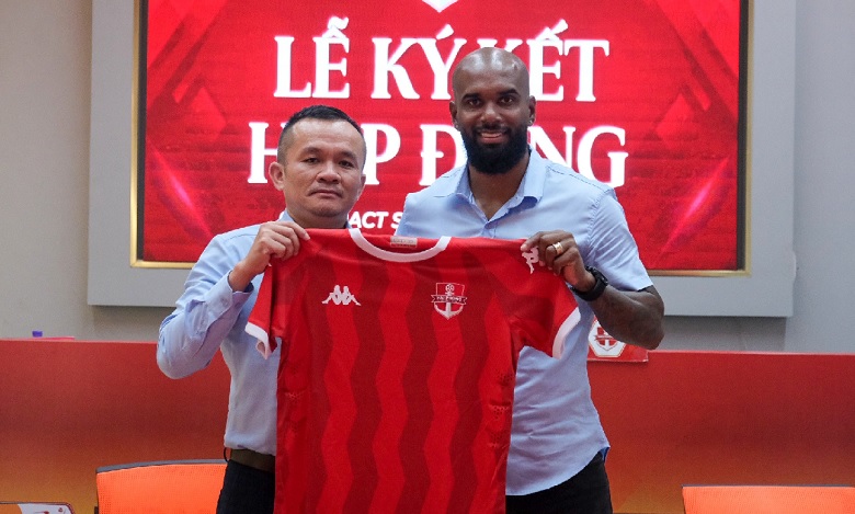 CLB Hải Phòng công bố tân binh Luiz Antonio. Ảnh: Hải Phòng FC CLB Hai Phong cong bo tan binh Luiz Antonio. anh: Hai Phong FC