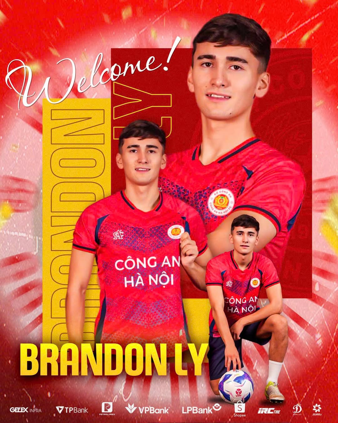 Brandon Ly chính thức gia nhập CLB Công an Hà Nội 1 Brandon Ly chính thức gia nhập CLB Công an Hà Nội 1