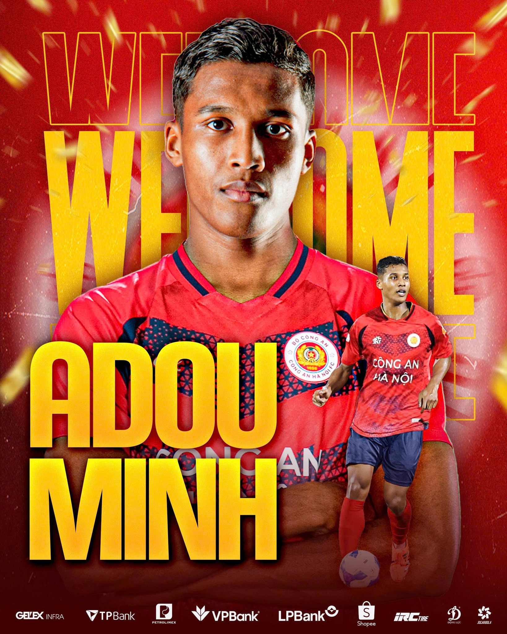 CLB Công an Hà Nội chính thức ra mắt sao Việt kiều Leygley Adou Minh 1 CLB Công an Hà Nội chính thức ra mắt sao Việt kiều Leygley Adou Minh 1