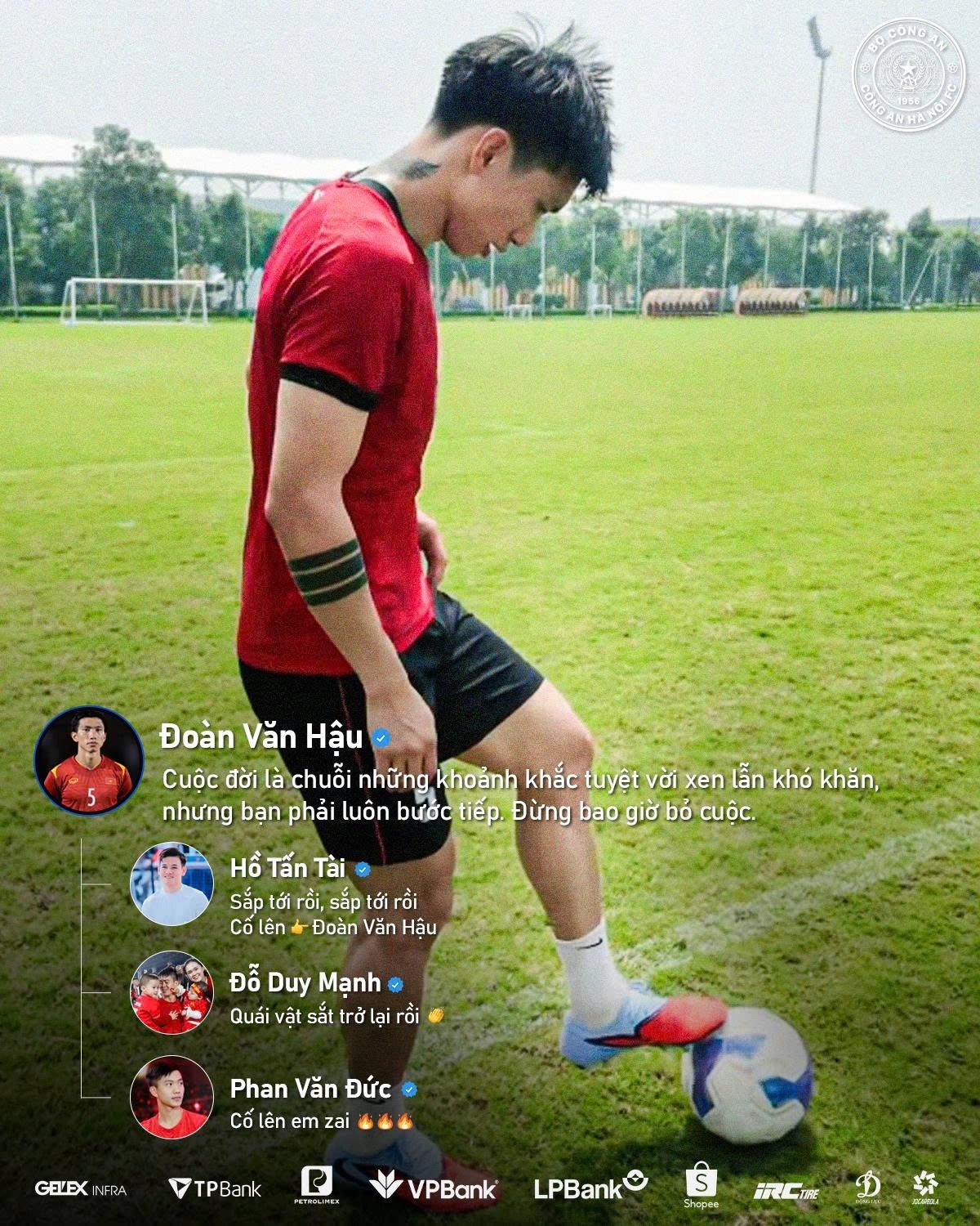 CLB CAHN báo tin vui của Đoàn Văn Hậu 1 CLB CAHN báo tin vui của Đoàn Văn Hậu 1