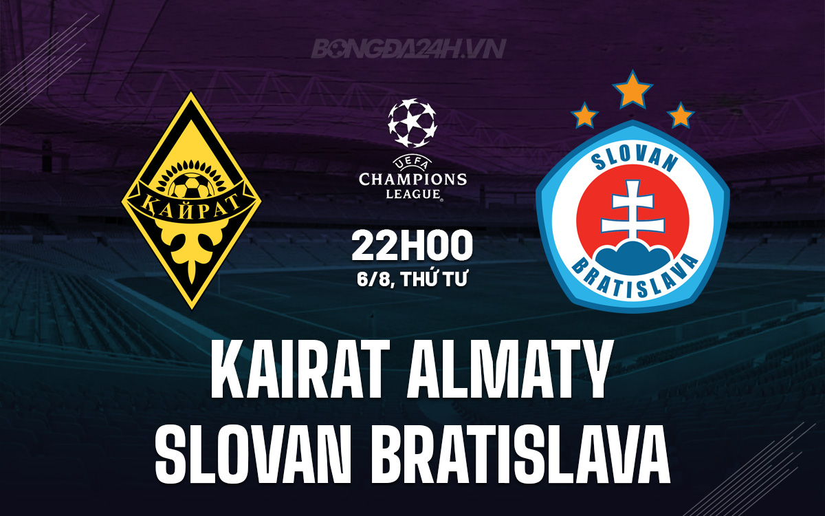 Kairat Almaty vs Slovan Bratislava Kairat Almaty vs Slovan Bratislava