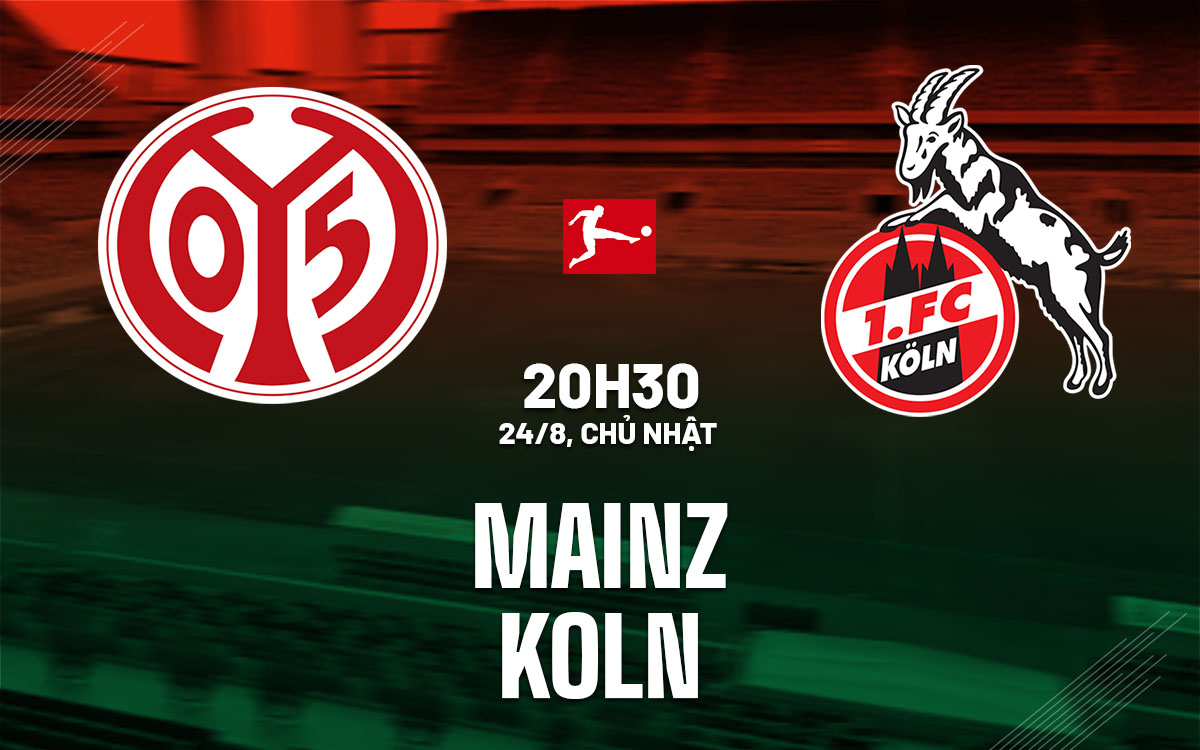 nhan dinh bong da du doan Mainz vs Koln vdqg duc bundesliga hom nay