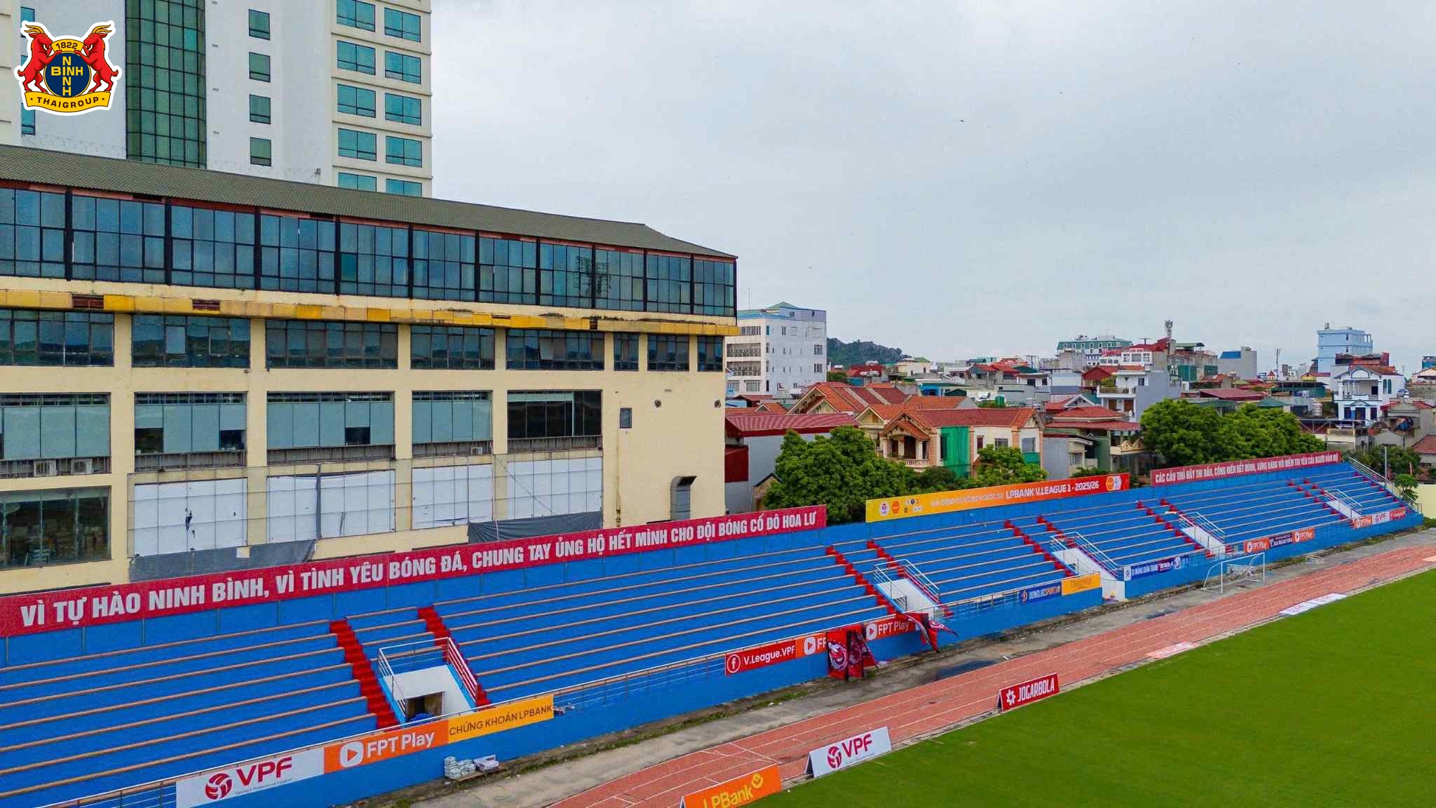 Sân Ninh Bình hoàn tất nâng cấp, sẵn sàng cho trận sân nhà đầu tiên tại VLeague 2