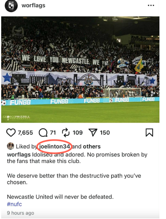 Sao Newcastle thích bài đăng lên án Alexander Isak trên mạng xã hội 1