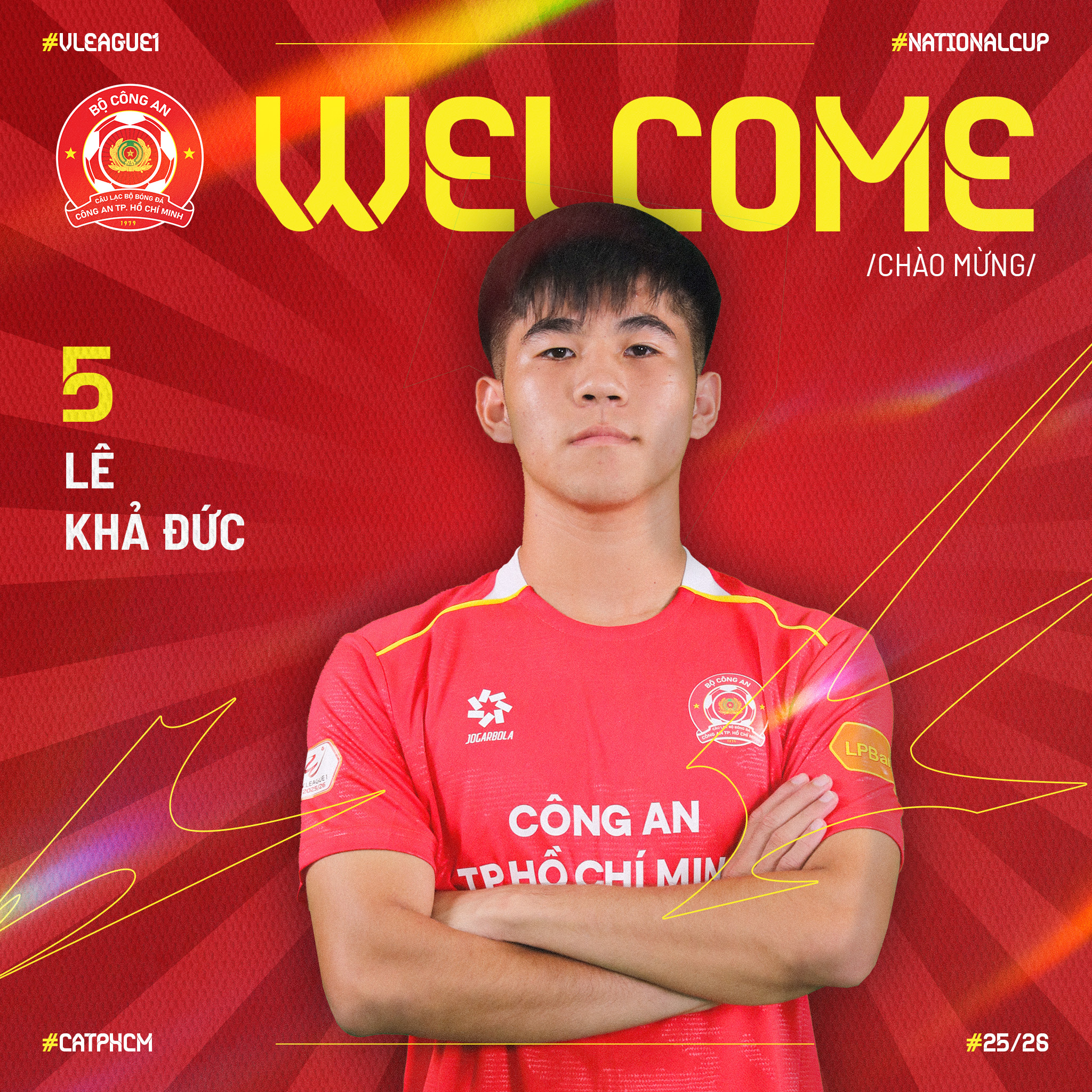 Le Kha duc cap ben CLB Cong An TP.HCM