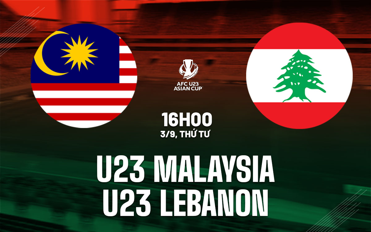 nhan dinh bong da du doan U23 Malaysia vs U23 Lebanon vong loai u23 chau a hom nay