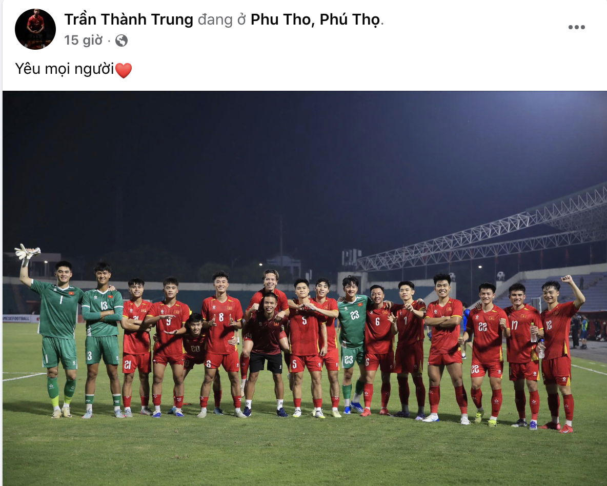 Sao Việt kiều gửi lời chúc mừng đến chiến thắng của U23 Việt Nam 1 Sao Việt kiều gửi lời chúc mừng đến chiến thắng của U23 Việt Nam 1